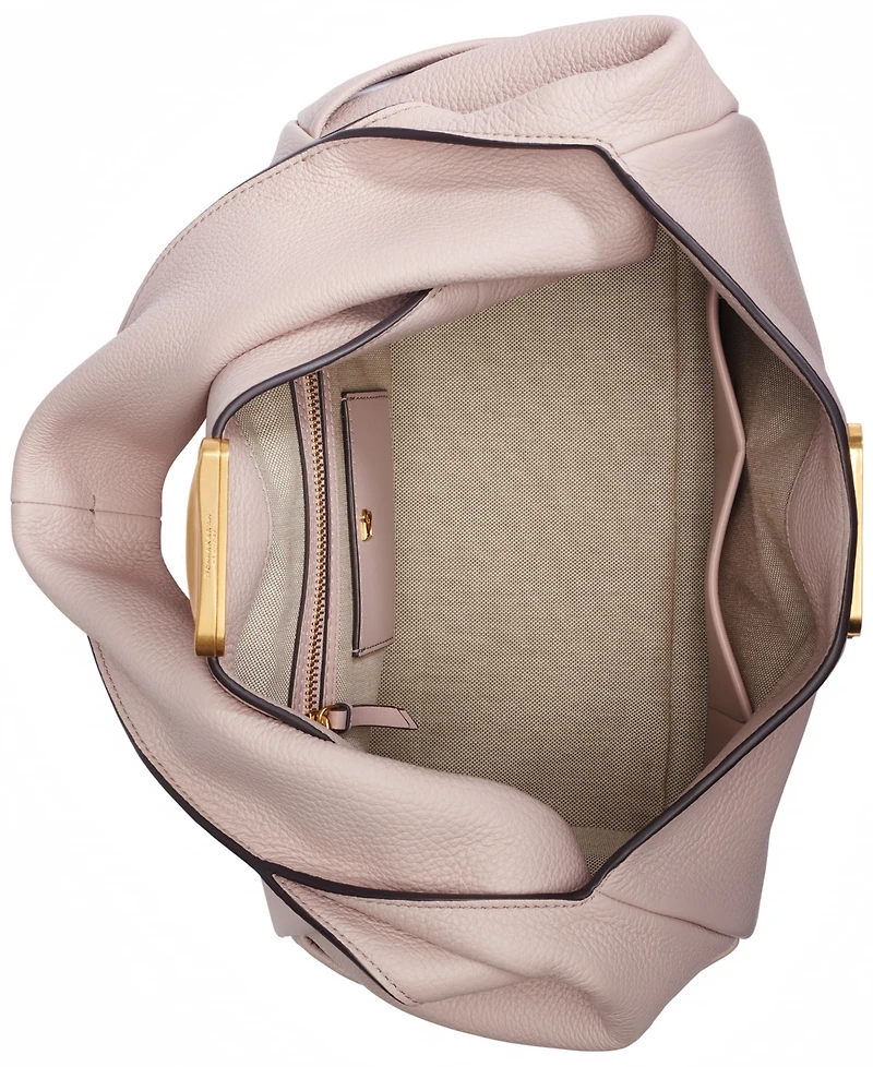 Donna Karan New York Amagansett Soft-Rolled Leather Shoulder with Sculpted Magnet Closure