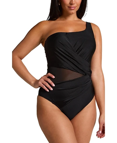 Hunkemoller Women's Shaping Shell Mesh Swimsuit