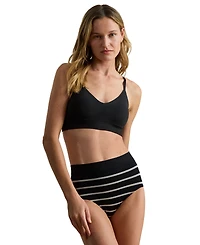Lauren Ralph Women's Seamless Striped High-Rise Briefs