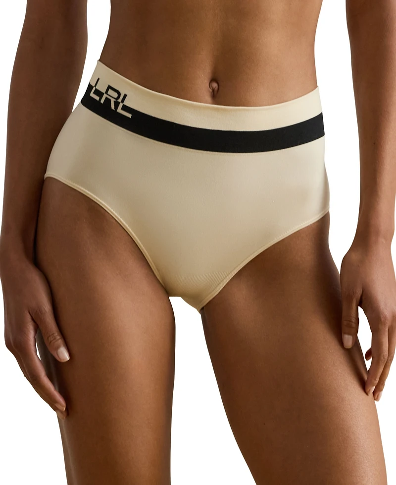 Lauren Ralph Women's Two-Tone High-Rise Jersey Briefs