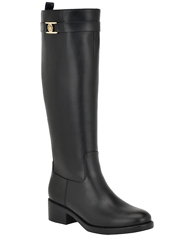 Tommy Hilfiger Women's Iviann Wide Calf Tall Riding Boots