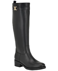 Tommy Hilfiger Women's Iviann Wide Calf Tall Riding Boots