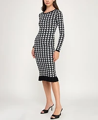 Bcx Juniors' Long Sleeve Midi Sweater Dress