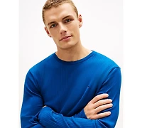 Tommy Hilfiger Men's Ribbed Long-Sleeve Pajama Shirt