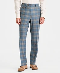 Tayion Collection Men's Classic-Fit Plaid Suit Separate Pants