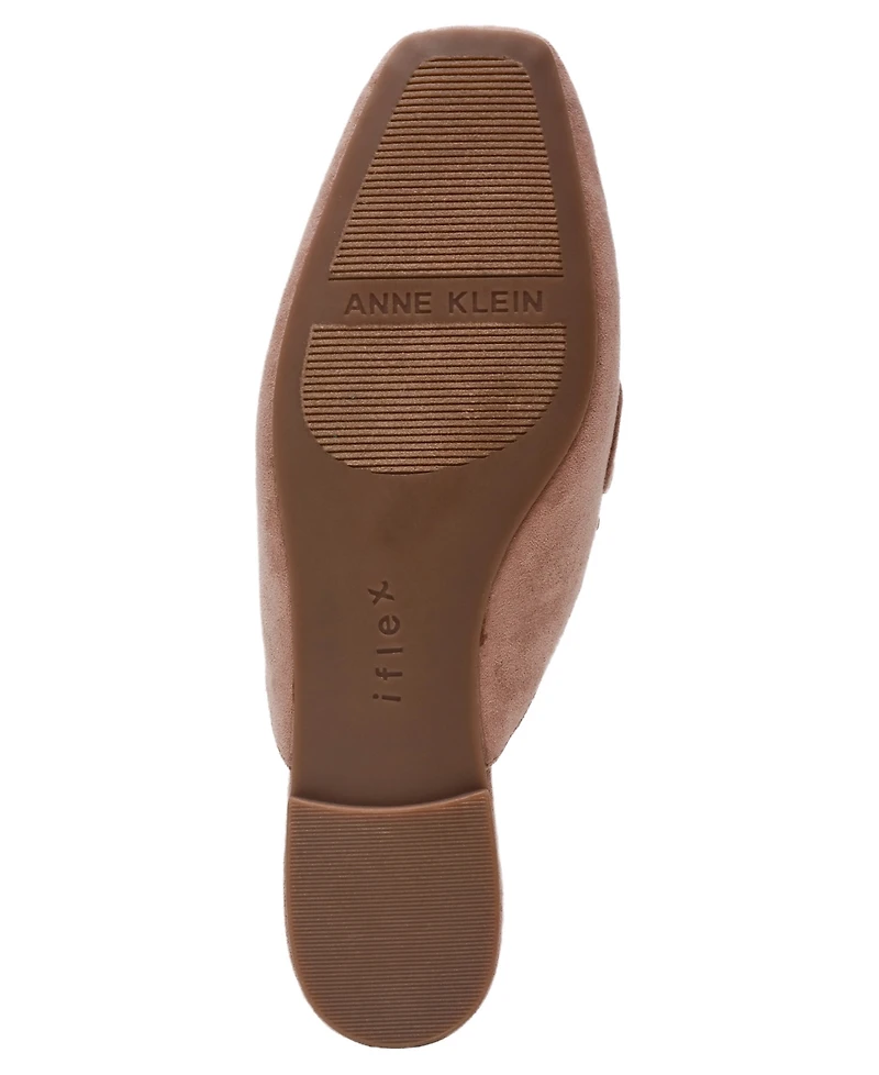 Anne Klein Women's Alora Square Toe Slip On Mules