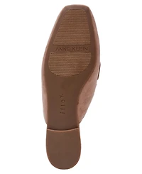 Anne Klein Women's Alora Square Toe Slip On Mules