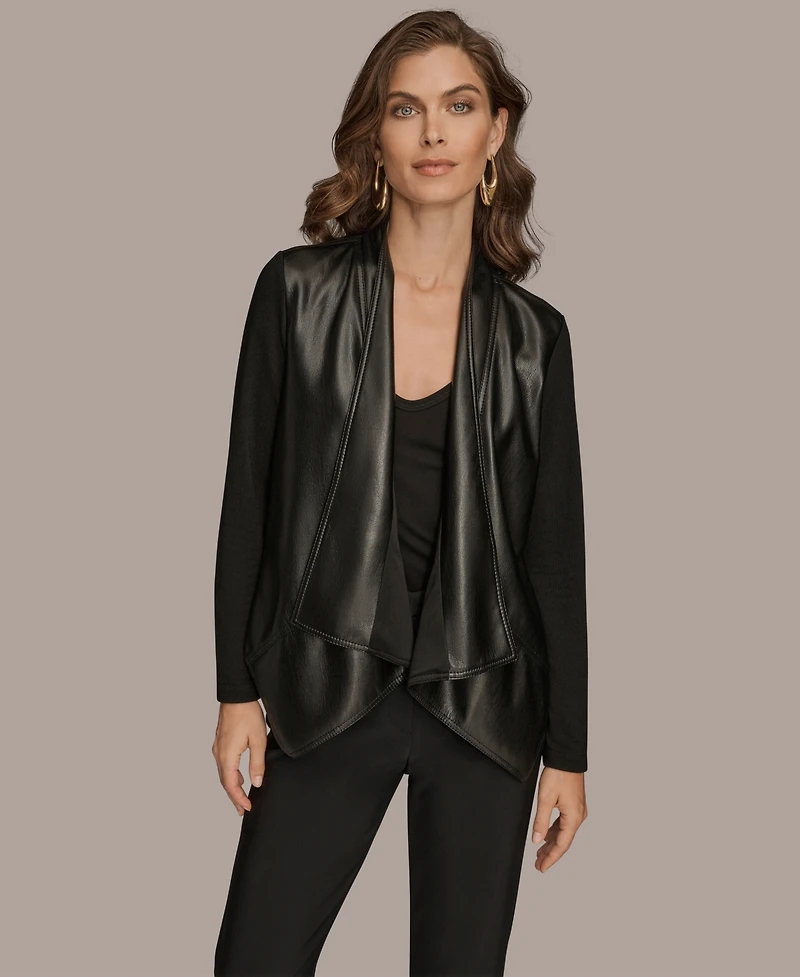 Donna Karan New York Women's Flyaway Long Sleeves Jacket