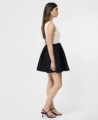 French Connection Women's Structured Square Neck Sleeveless Mini Dress