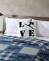 Eddie Bauer Love Ski Decorative Pillow, 20" x 20"