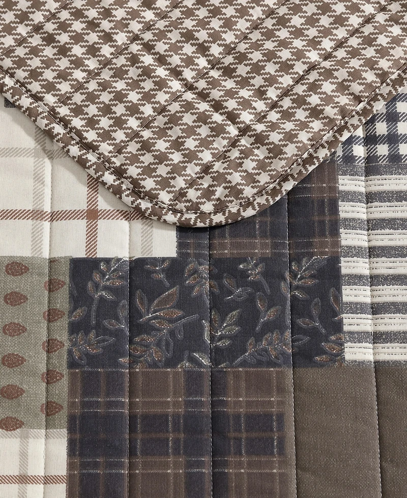 Eddie Bauer Antique Cotton Reversible 3-Pc. Quilt Set, King