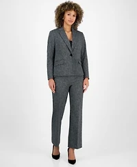 Kasper Womens Herringbone Jacket Pants