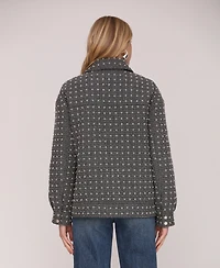 Avec Les Filles Women's Long Sleeve Aviator Jacket