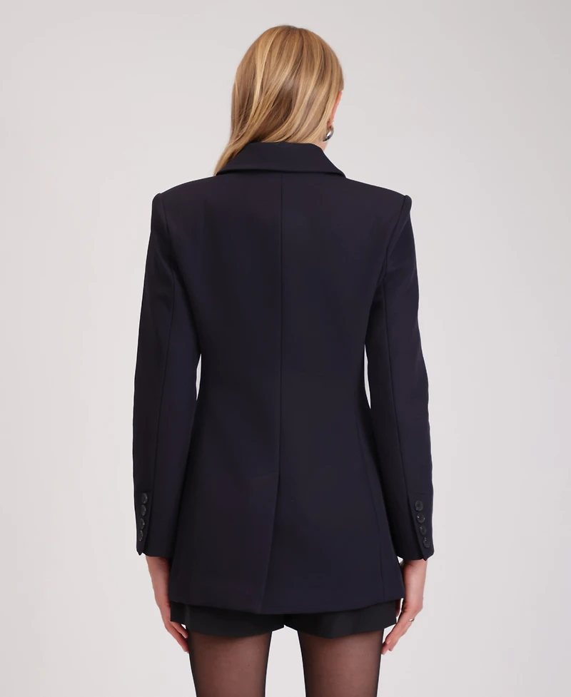 Avec Les Filles Women's Notch Collar Hourglass Blazer