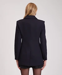 Avec Les Filles Women's Notch Collar Hourglass Blazer