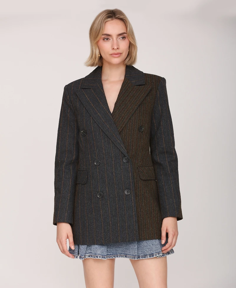 Avec Les Filles Women's Collar Jacket