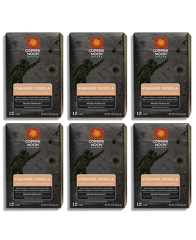 Copper Moon Coffee Caramel Vanilla Single Serve Coffee Pods, 72 Count