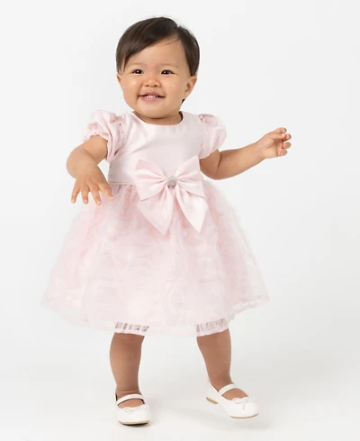 Rare Editions Baby Girls Soutache Social Dress