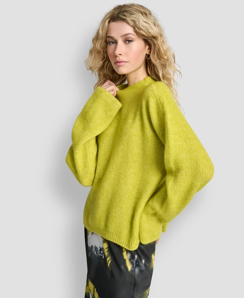 Dkny Women's Funnel Neck Long Sleeves Sweater