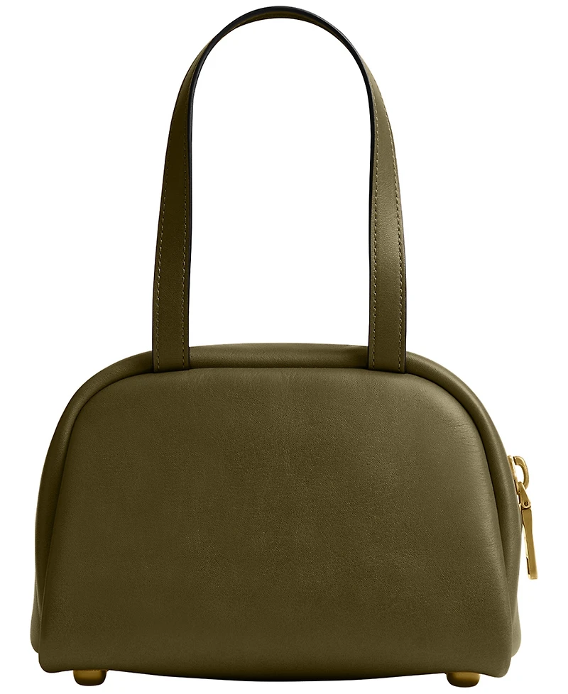 Coach Originals Twin Turnlock Small Waxed Leather Shoulder Bag 20