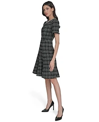 Eliza J Petite Embellished Fit and Flare Dress