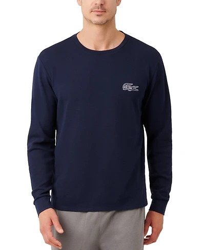Lacoste Men's Small Croc Thermal Long Sleeve T-Shirt
