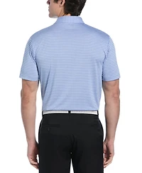 Pga Tour Men's Heathered Stripe Golf Polo Shirt