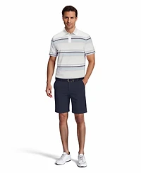 Pga Tour Men's All Over Energize Geo Stripe Polo Shirt