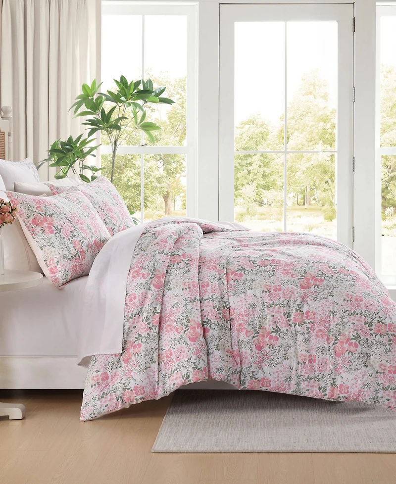 Laura Ashley Heather Garden 3-Pc. Comforter Set, King