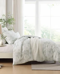 Laura Ashley Arundel Sateen 3-Pc. Duvet Cover Set