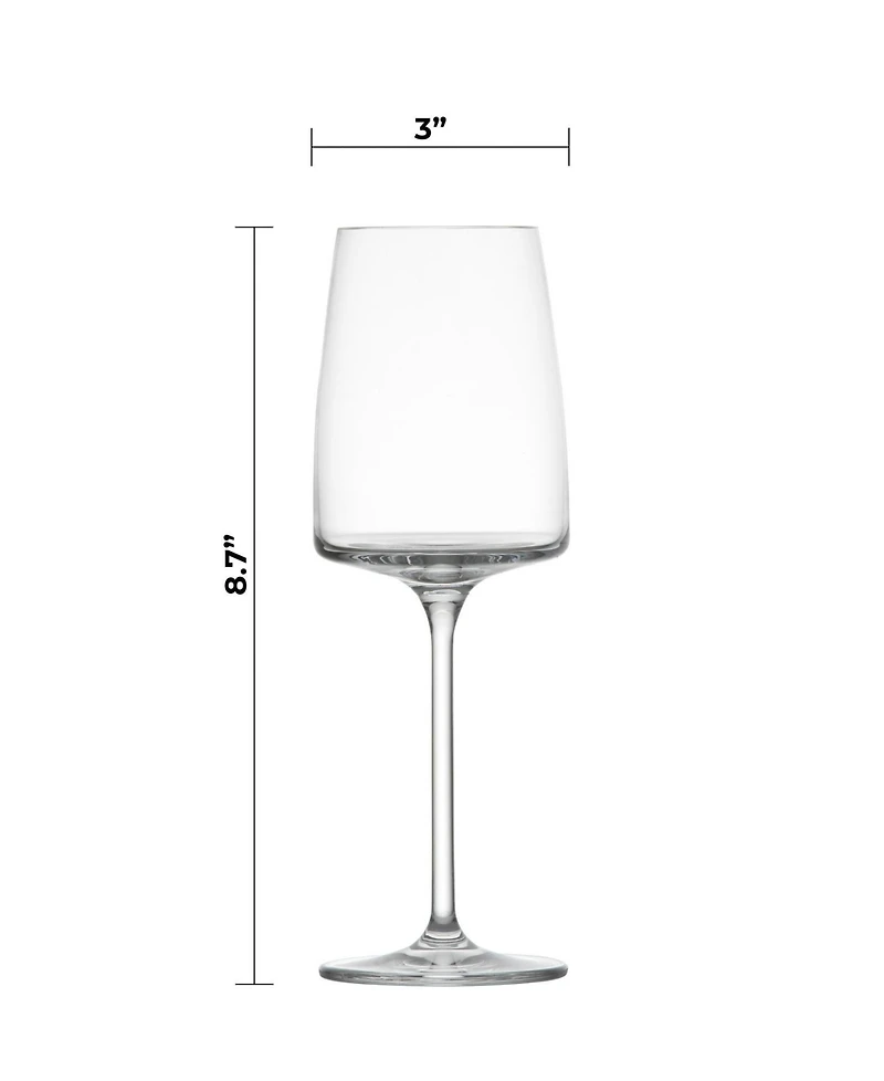 Zwiesel Glas Sensa Red and White Wine Glasses, Set of 8