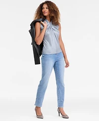 I.n.c. International Concepts Women's Shine Cross-Neck Tank Top, Macy's Exclusive