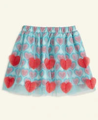 Disney | Macy's Girls 2T-6X Heart Printed Tulle Skirt, Exclusive