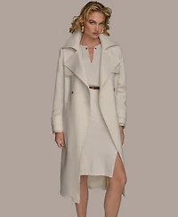 Donna Karan New York Women's Belted Notched-Collar Trench Coat