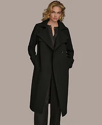 Donna Karan New York Women's Belted Notched-Collar Trench Coat