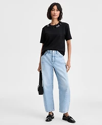 On 34th Women's Paillette Embellished T-Shirt, Macy's Exclusive