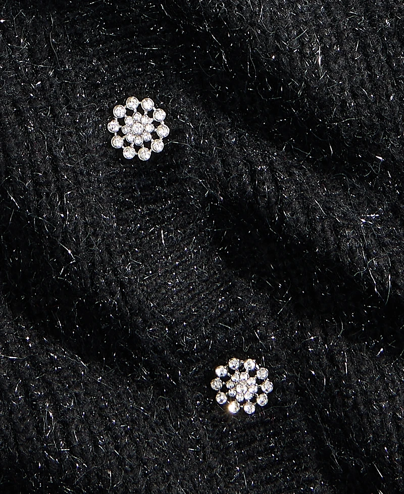 On 34th Women's Metallic-Flecked Rhinestone-Button Cardigan, Macy's Exclusive