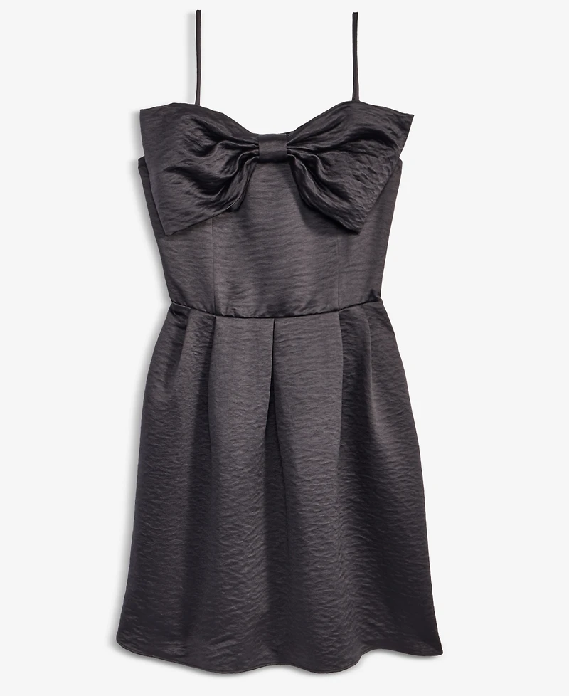 On 34th Women's Satin Bow-Detail Mini Dress, Macy's Exclusive