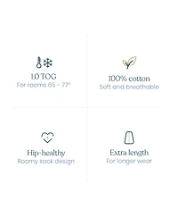 Halo Dream Inc. Baby SleepSack wearable blanket, 100% cotton