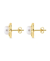 Sterling Forever Eudora Cultivated Pearl Stud Earrings