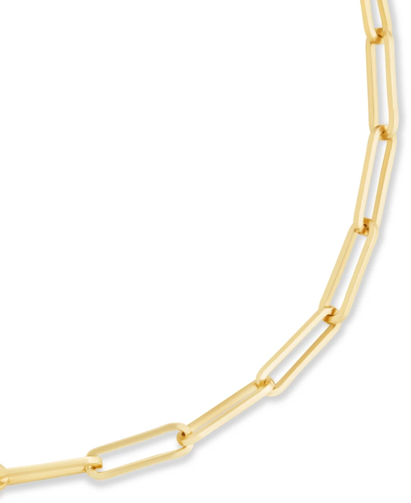 Sterling Forever Silver Bold Paperclip Chain Bracelet