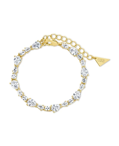 Sterling Forever Silver Wyatt Cubic Zirconia Tennis Bracelet