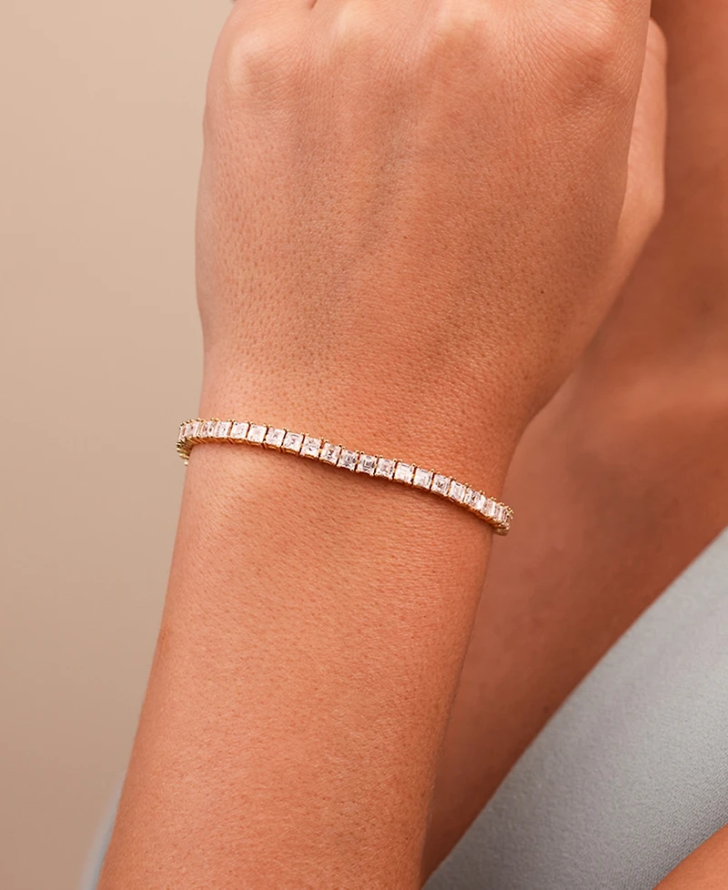 Sterling Forever Brette Cubic Zirconia Tennis Bracelet