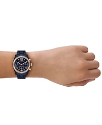 Michael Kors Women's Lexington Chronograph Navy Ceramic Watch, 38mm