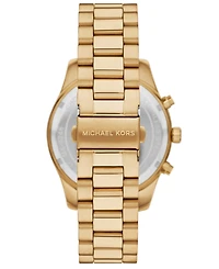 Michael Kors Men's Lexington Chronograph Gold-Tone Stainless Steel Watch Set, 44mm