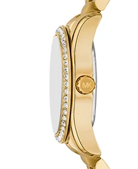 Michael Kors Women's Lexington Multifunction Gold-Tone Stainless Steel Watch, 34mm