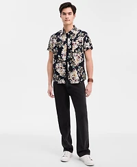 Sun + Stone Men's Wildflower Short-Sleeve Button-Up Shirt, Macy's Exclusive