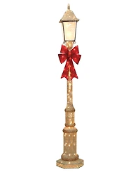 Puleo 84" Pre-Lit Outdoor Lamp Post with Warm White Led Lights