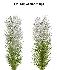 Puleo 24" Pre-Lit Artificial Flocked Wreath