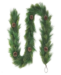 Puleo 9' x 10" Garland Adorned with Pinecones